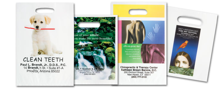 Non-Reinforced Full Color Die Cut Bags