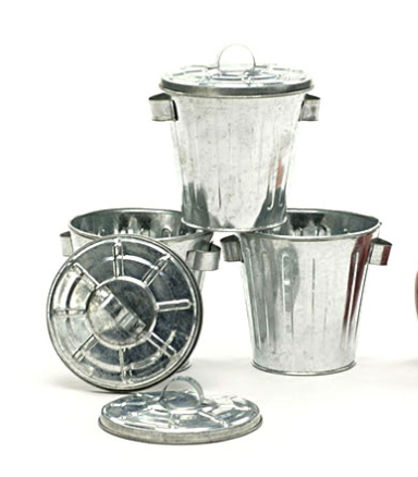 Galvanized Decorative Trash Cans-Item