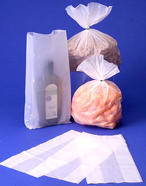 White Hi Density Plastic Bags w/ Standard Gusset-Item