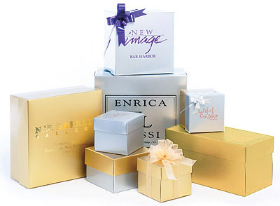 Luster Metallic 2 Piece Box w/gloss coating and Folding Setup Lids