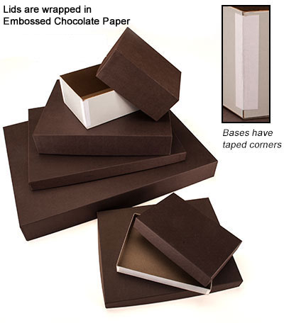 General Purpose Rigid 2 Piece Chocolate Brown Boxes-Item