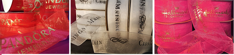 Sheer Organza Custom Printed Satin Ribbon