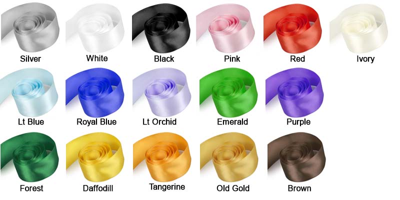 Luscious Single Faced Wired Satin Ribbon