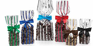 Metallic Striped Polypropylene Bags