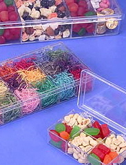 Rigid Clear Hinged Partition Boxes