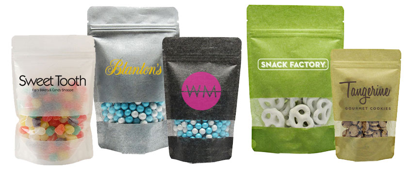 Custom Printed 5mil Rice Paper Laminate Window Bags