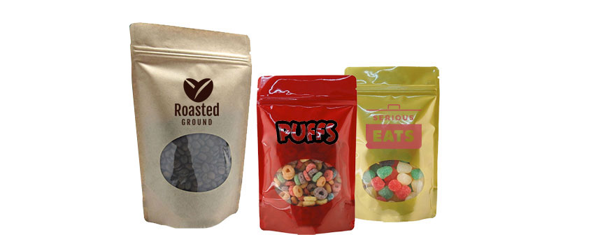 Custom Printed 4.8mil Oval Bottom Window Foil Bags