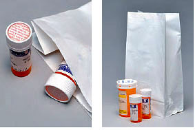 White Pharmacy Tamper Evident Bags-Item