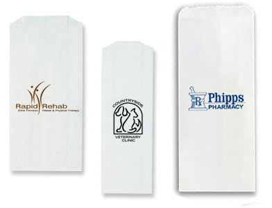 White Printed Pharmacy Bags-Item