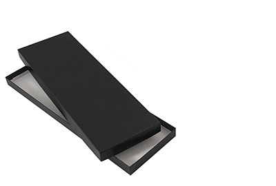 Black Embossed Set Up Tie Boxes-Item