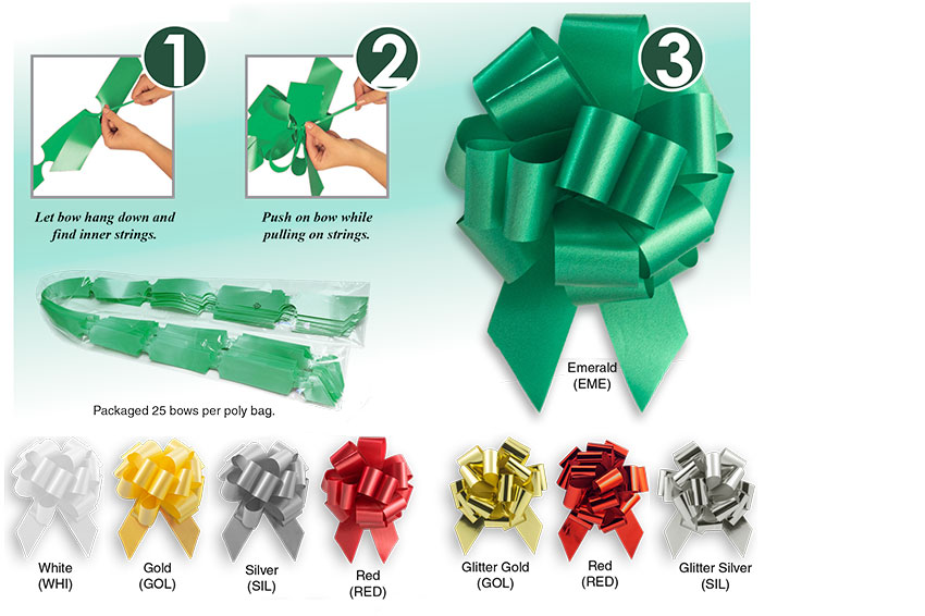 Insant Pull Pom Bows