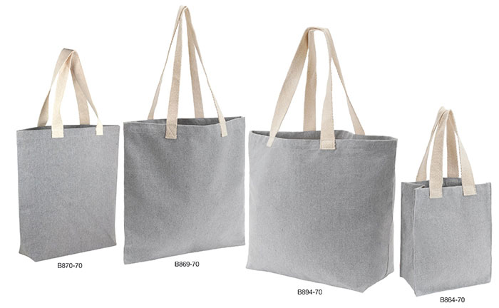 Grey Canvas Handle Totes