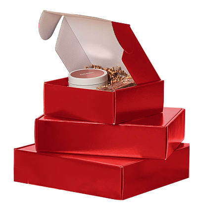 Red Gloss Mailers Corrugated Mailer Boxes-Item