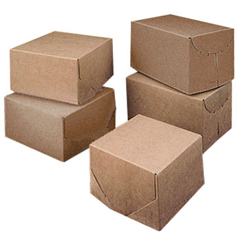Ohio Valley Brown 2 Piece Lock Corner Boxes-Item
