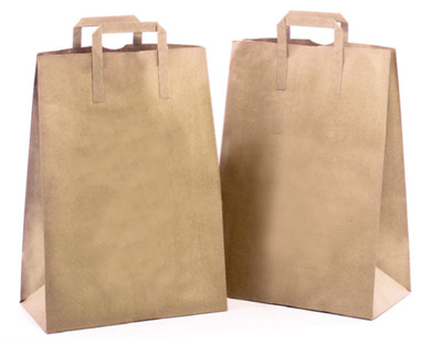 Natural Kraft Handle Sack Bags-Item