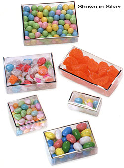 Metallic Trimmed Acetate Candy Box-Item