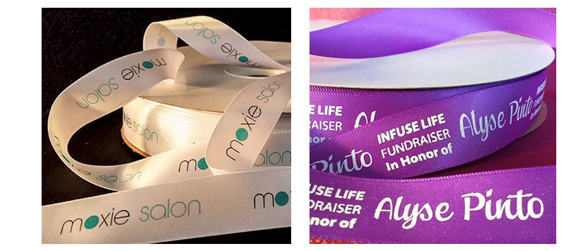 Single Face Custom Printed Satin Ribbon