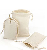 Bulk Natural Cotton Pull Drawstring Pouches