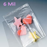 6 mil. Layflat Polyethylene Bags
