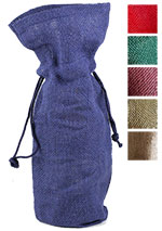 Drawstring Jute Wine Bags