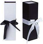 Rigid Ribbon Tie Wine Box