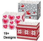 Holiday Theme Gift Basket Boxes and Accessories