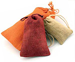 Natural Jute Gift Pouches w/Matching Drawstring