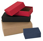 Plain Kraft Rigid F Flute Gift Boxes