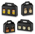 Italian Black Jar Gift Box Carriers