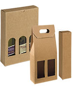Italian Textured Kraft Olive Oil & Vinegar Boxes