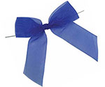 Pretied Solid Organza Bow w/Wire Twist