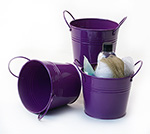  5 inch Purple Side Handle Pail