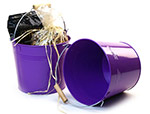 8 1/2in. Purple Pail Wooden Handle