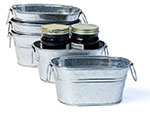 6 in.Oval Galvanized Tub