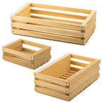 Wooden Slatted Gift Crates