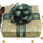 Sheer Festive Wire Edge  Ribbon