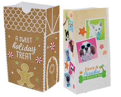 Full Color All Sides White Kraft SOS Bags