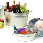 Galvanized Oval Tub With Side Handle