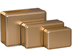 Gold Color Metallic Tins