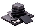  'Great Lakes' Black Leatherette w/ White Base Photo Boxes