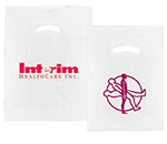 Super White Imprinted Diecut Handle Bags