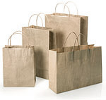 Brown Kraft Paper Bags with Twisted Paper Handle