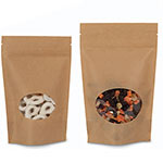 Kraft Window Stand Up Pouches