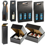Nero Matte Linen Italian Wine Boxes