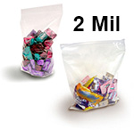 Crystal Clear 2 Mil FDA Polypropylene Zip Style Bags