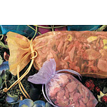 Sheer Organza Gift Pouches with Rat Tail Cord