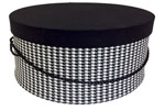 Houndstoth Hat Boxes