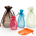 Sheer Square Bottom Pouches