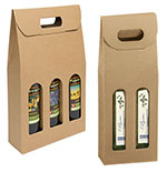 Italian Smooth Kraft Olive Oil & Vinegar Carriers