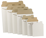 Flat White Cardboard Mailers